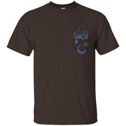 Dragon In Pocket Shirt Dark Chocolate