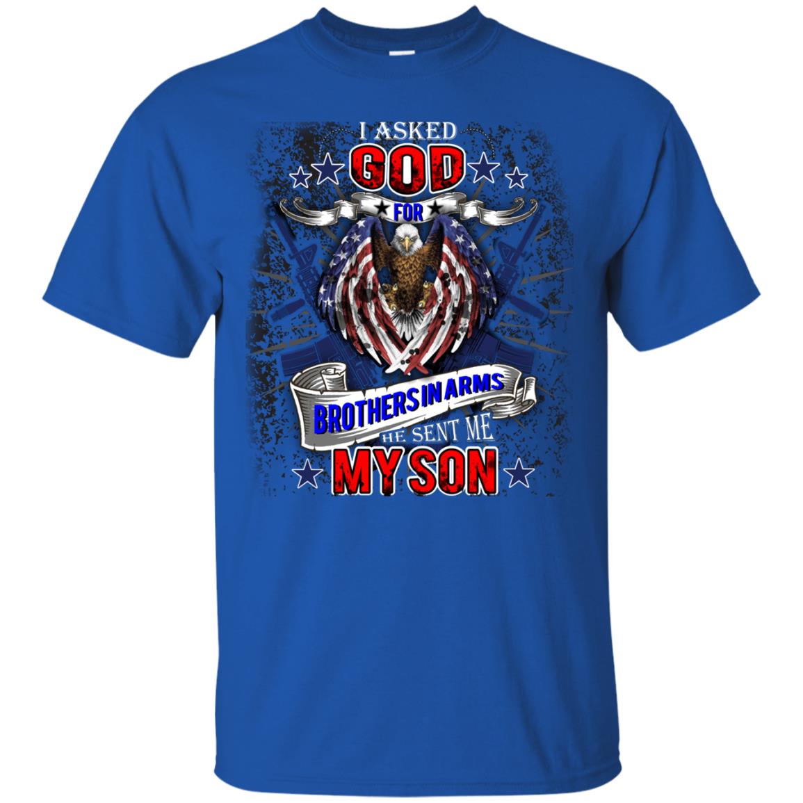 God Sent Me My Son Daddy T-shirt Royal