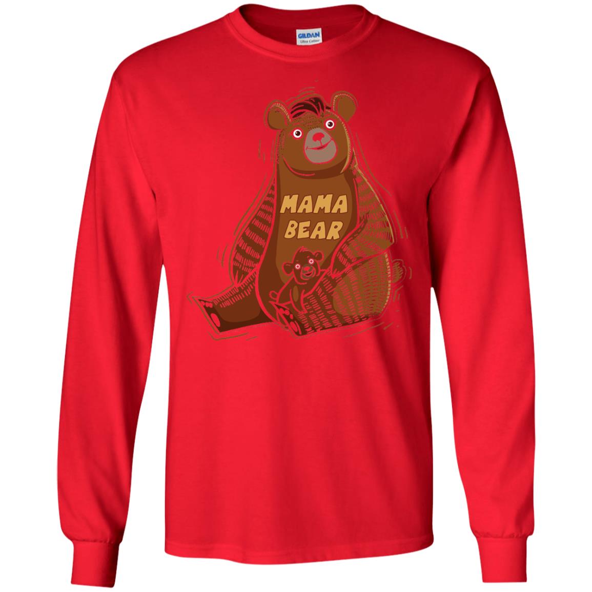 First Time Mothers Day Shirts Mama Bear Red