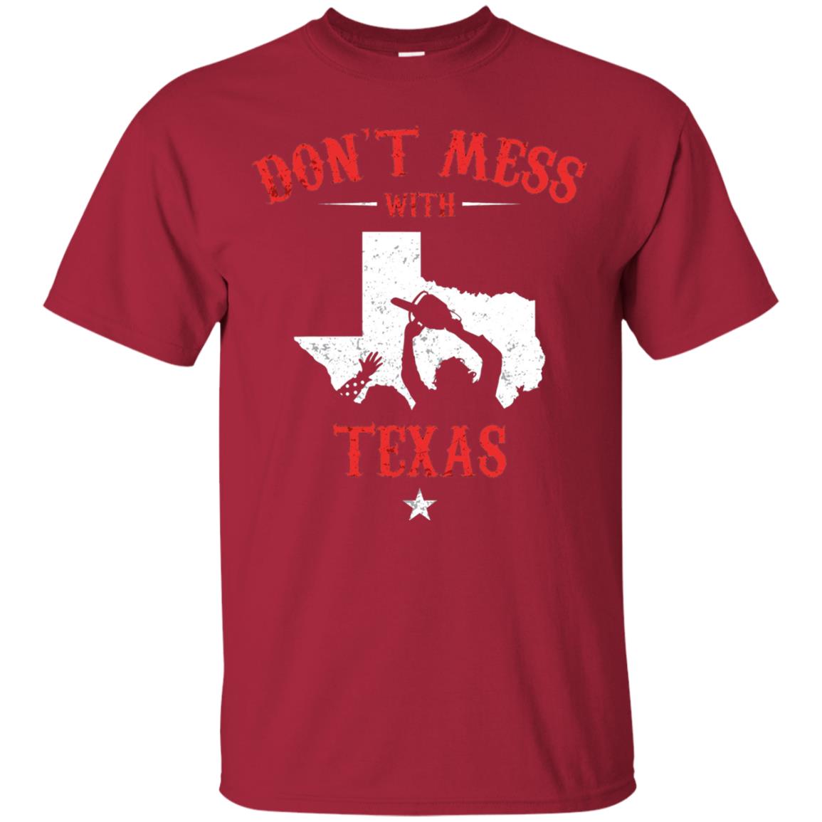 Don_t Mess With Texas Chainsaw T-shirt Cardinal