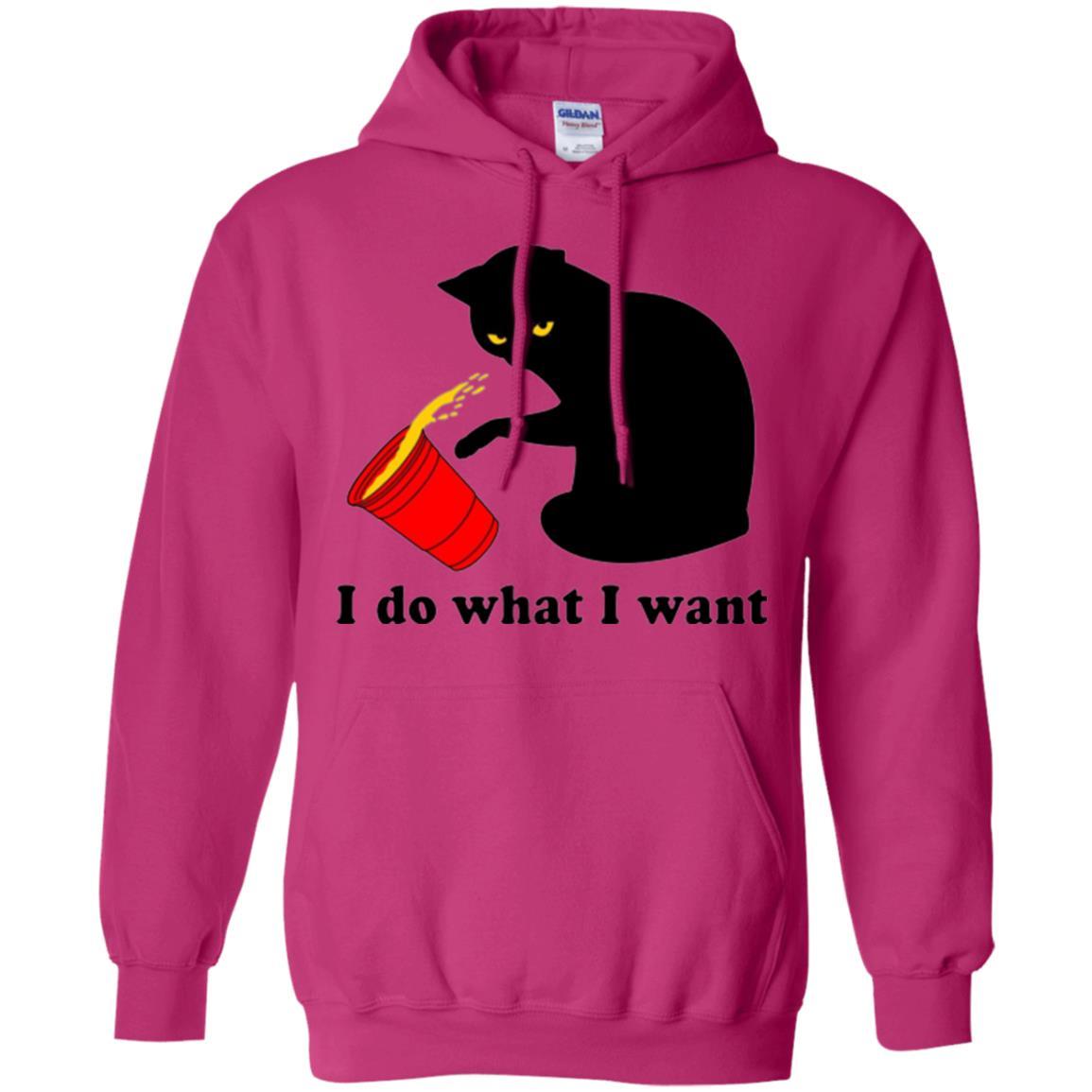 Cat Lover T-shirt I Do What I Want Heliconia