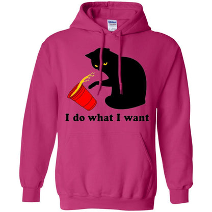 Cat Lover T-shirt I Do What I Want Heliconia