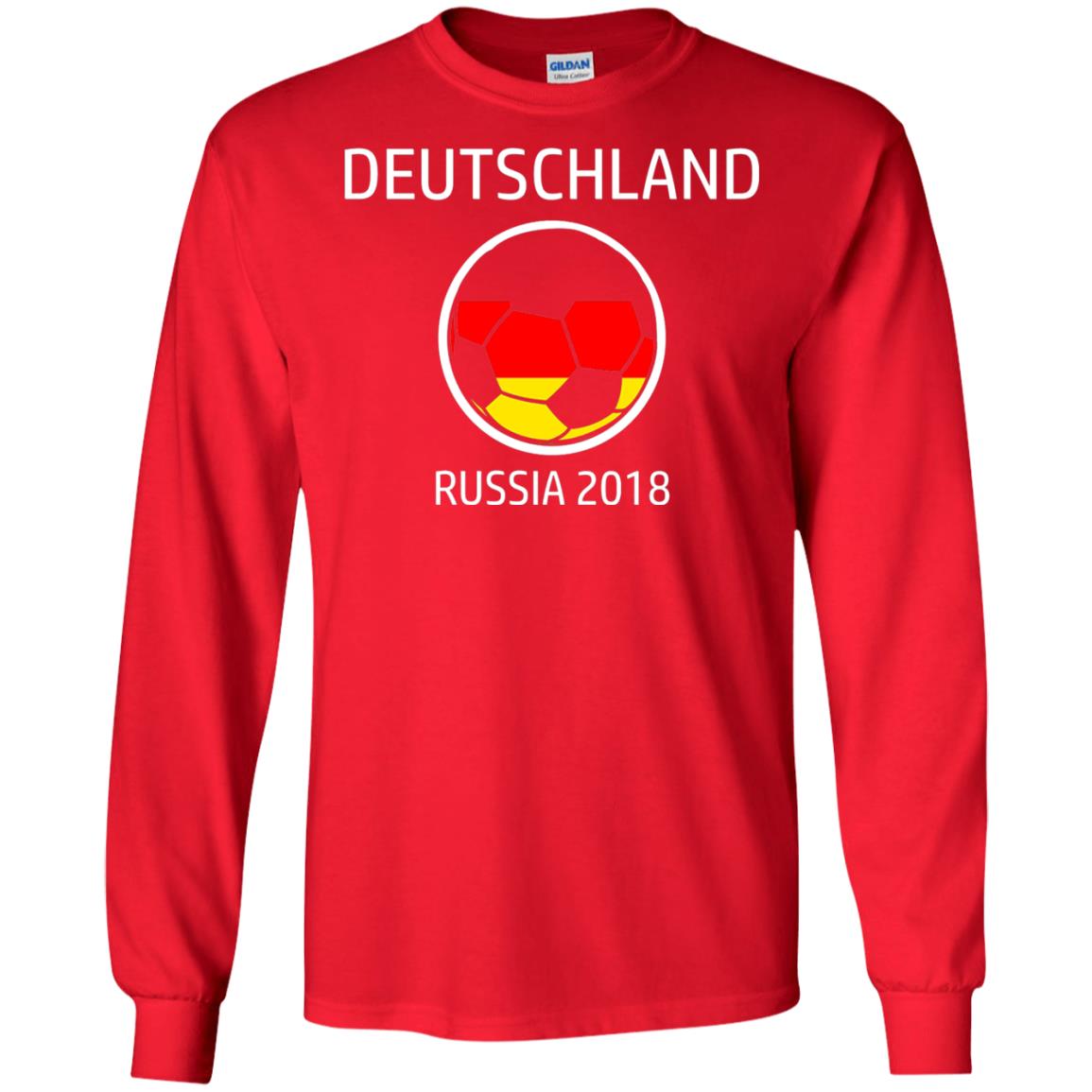 Deutschland Team Russia 2018 Soccer Fan T-shirt Red