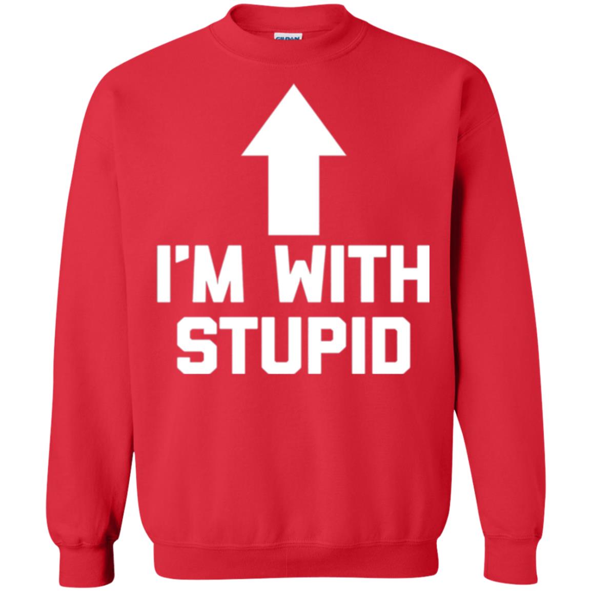 Im With Stupid T-shirt Red