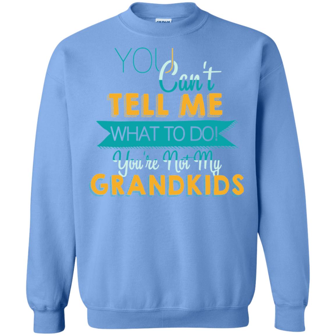 You Can't Tell Me What To Do You're Not My Grandkids Grandparents Gift Tshirt Carolina Blue