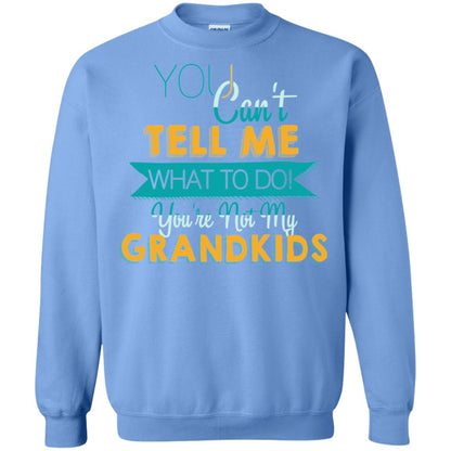 You Can't Tell Me What To Do You're Not My Grandkids Grandparents Gift Tshirt Carolina Blue