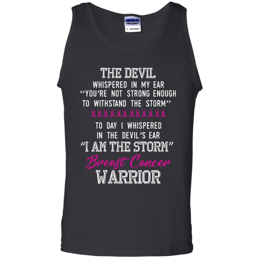 Breast Cancer Warrior T-shirt I Am The Storm Breast Cancer Warrior With Pink Ribbons Black