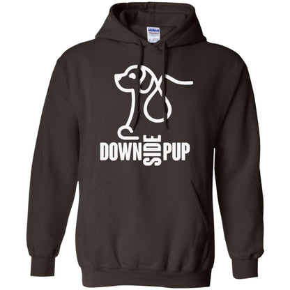 Dog Lover T-shirt Down Side Pup T-shirt Dark Chocolate