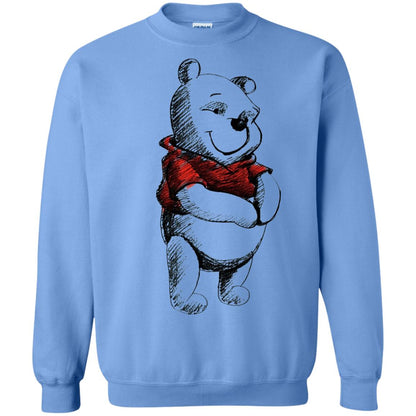 Sketch Of Winnie The Pooh Movie Lover T-shirt Carolina Blue