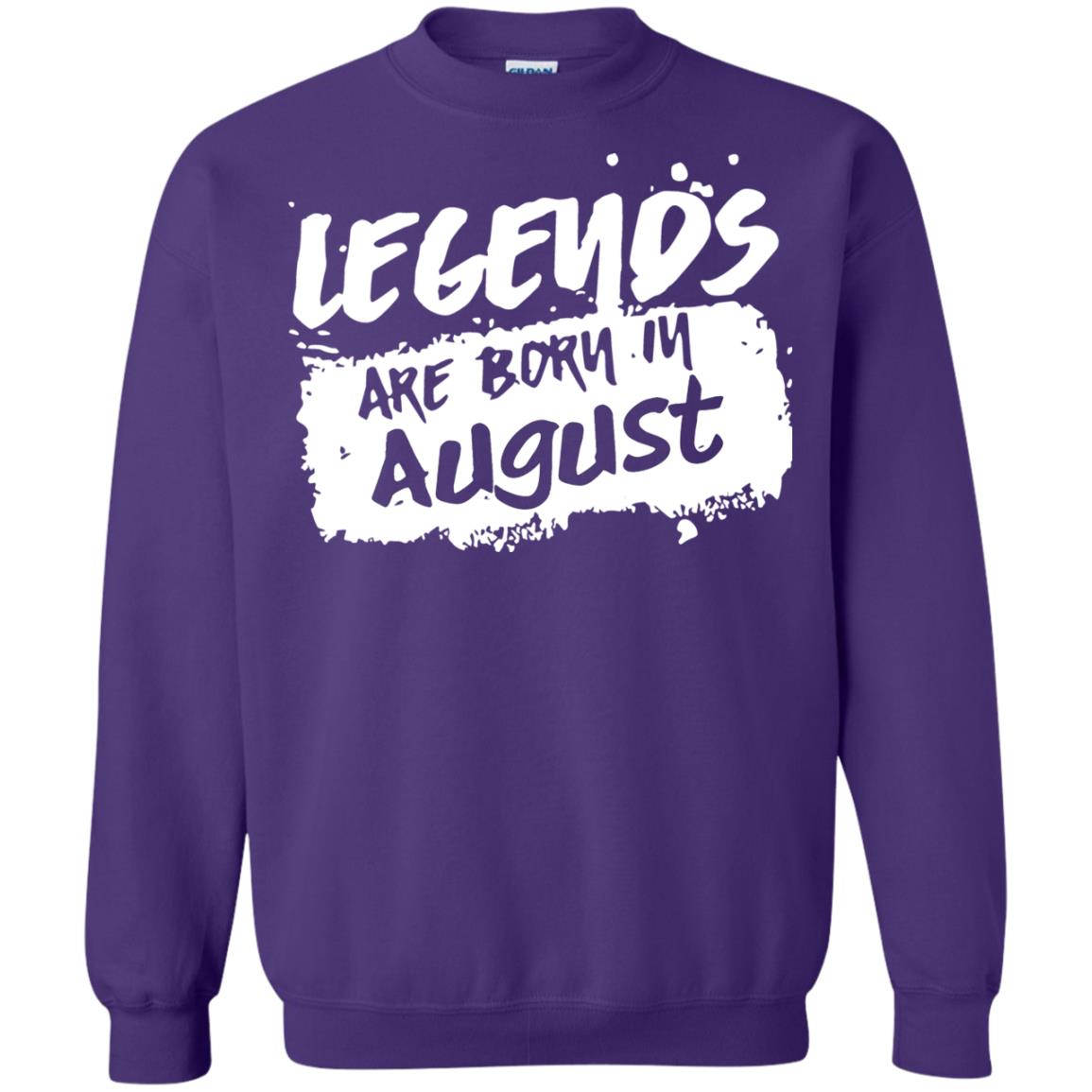 August Birthday Shirt Legends Are Born In August Purple