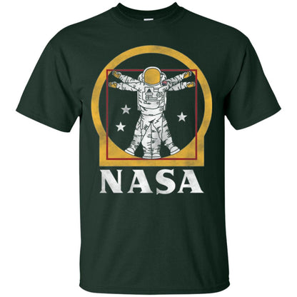 Vitruvian Astronaut T-shirt Forest Green