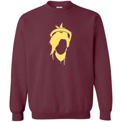 Overwatch Mercy Icon Spray T-Shirt Maroon
