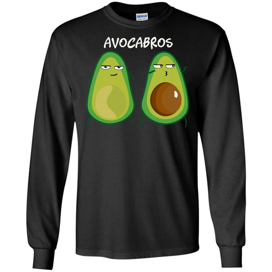 Funny Avocado T-shirt For Bros And Vegans Black