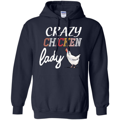 Crazy Chicken Lady Chicken Shirt For Girls Womens Navy