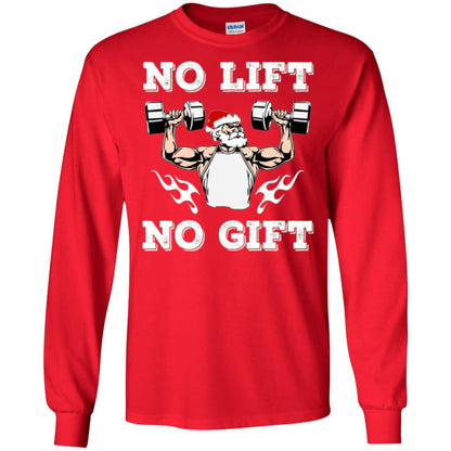 Christmas T-shirt No Lift No Gift Red
