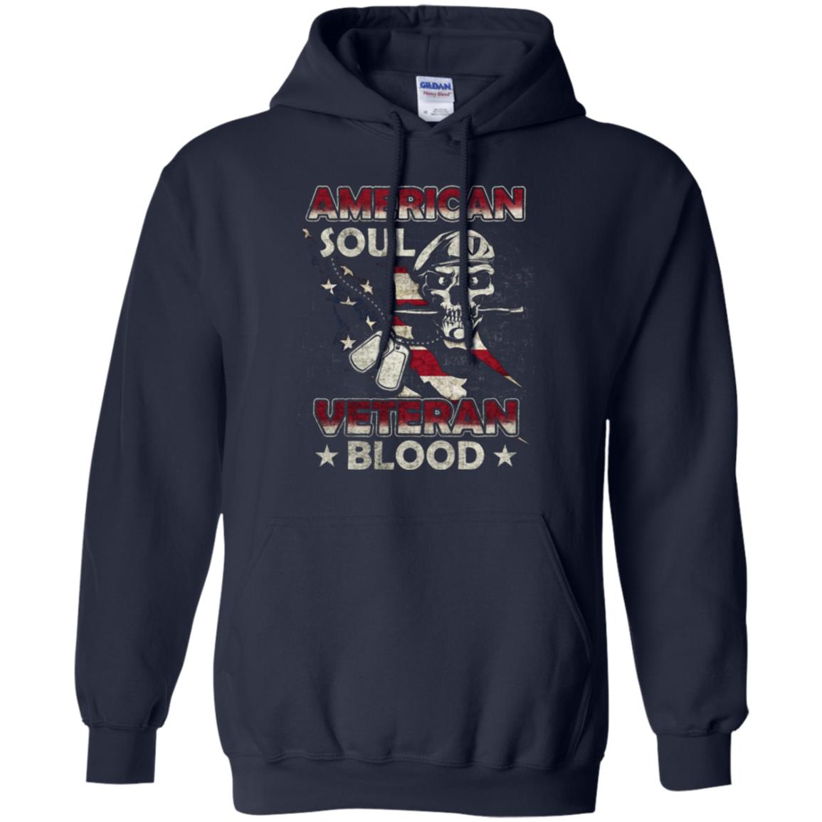 American Soul Veteran Blood Shirt Navy