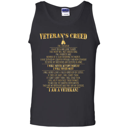 Veterans Creed Im A Veteran I Have Seen And Done Things That Many Will Not Understand Black