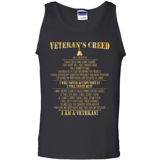 Veterans Creed Im A Veteran I Have Seen And Done Things That Many Will Not Understand Black
