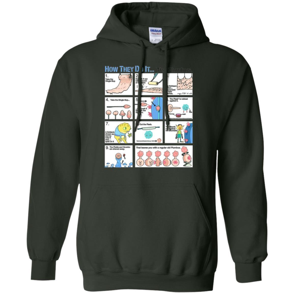 Film T-shirt How They Do Itthe Plumbus Forest Green