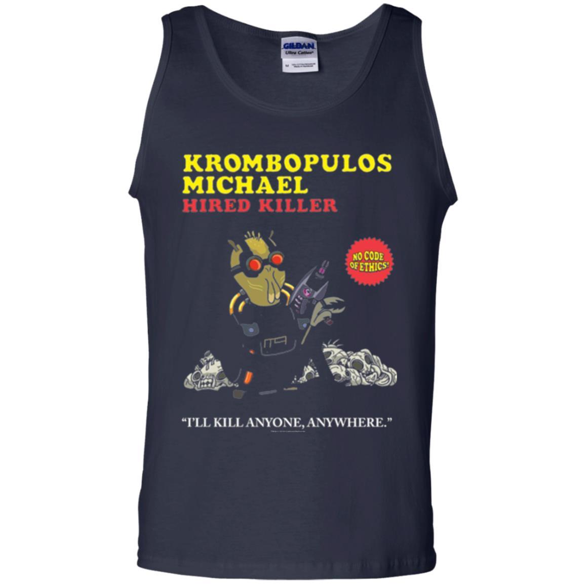 Film T-shirt Krombopulos Michael Hired Killer Navy