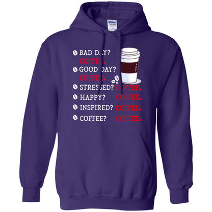 Coffee Idea Gift Shirt For Mens Womens Purple