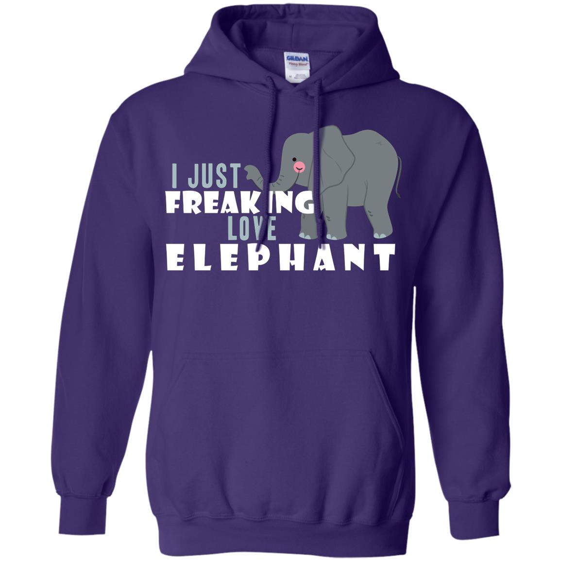 I Just Freaking Love Elephant Shirt Purple
