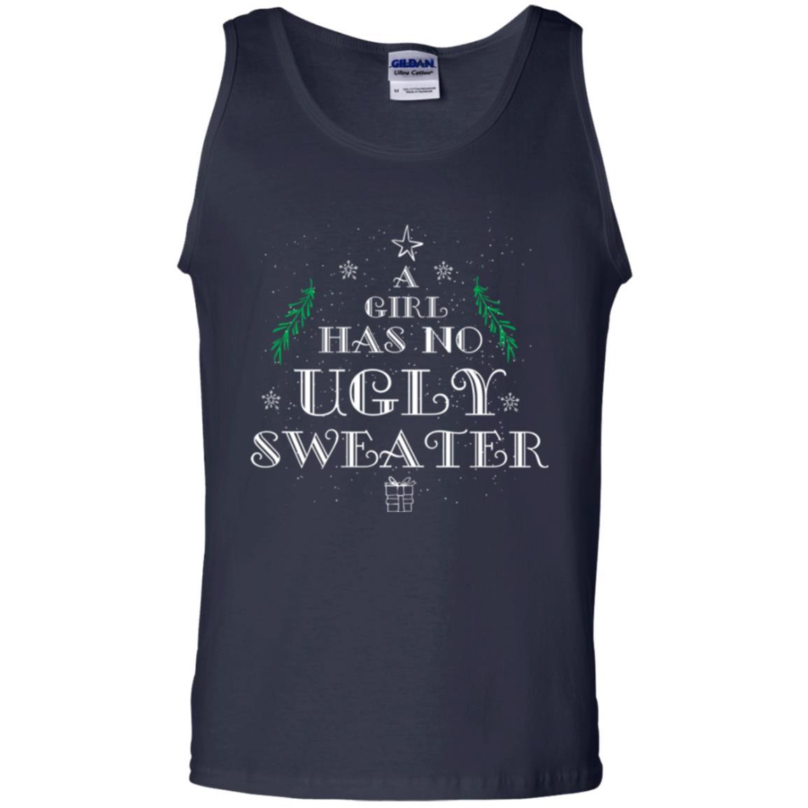 Christmas T-shirt A Girl Has No Ugly Sweater Navy