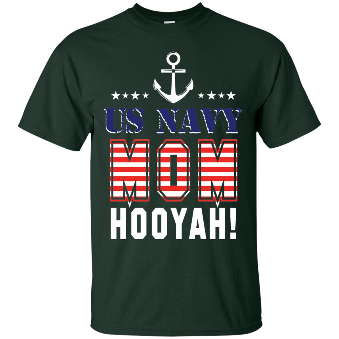 Us Navy Mom Hooyah Shirt Forest
