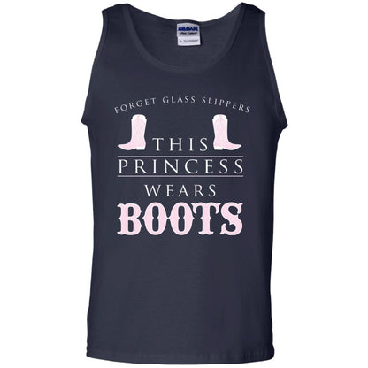 Forget Glass Slippers This Princess Wears Boots T-shirt Navy