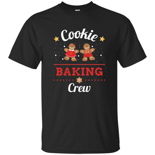 Christmas T-shirt Gingerbread Cookie Baking Crew Black
