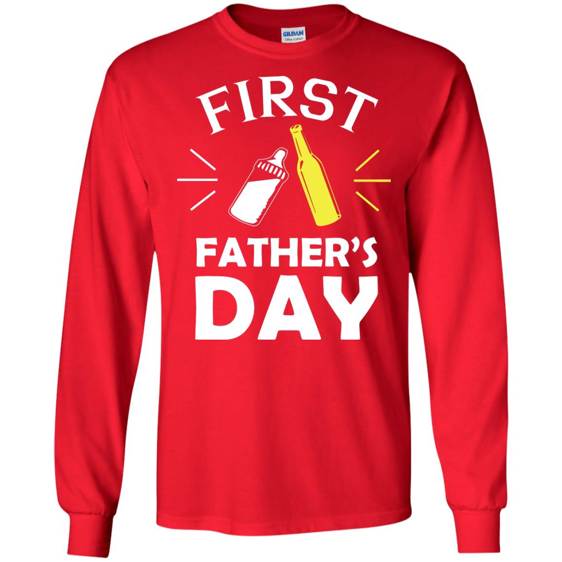 First Father's Day Shirt Red