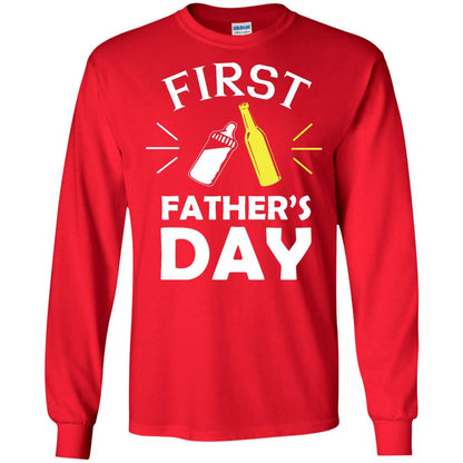 First Father's Day Shirt Red