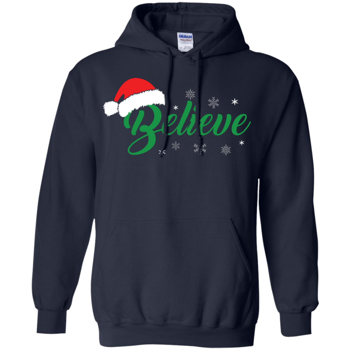 Christmas T-Shirt Believe In Santa Navy