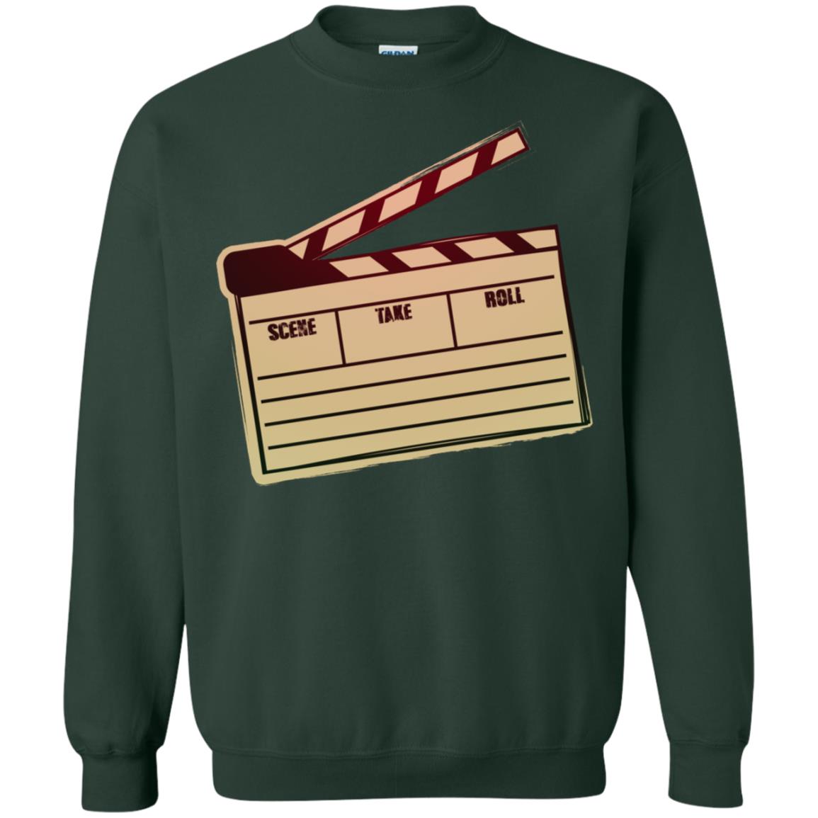 Movie Clapper Filmmaker Film Student Shirt Forest Green