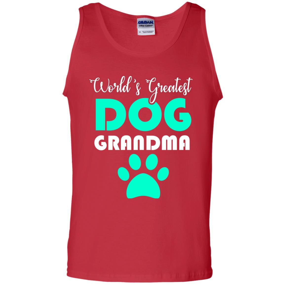 World_s Greatest Dog Grandma Cool Shirt For Mama Love Dogs Red