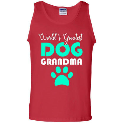 World_s Greatest Dog Grandma Cool Shirt For Mama Love Dogs Red