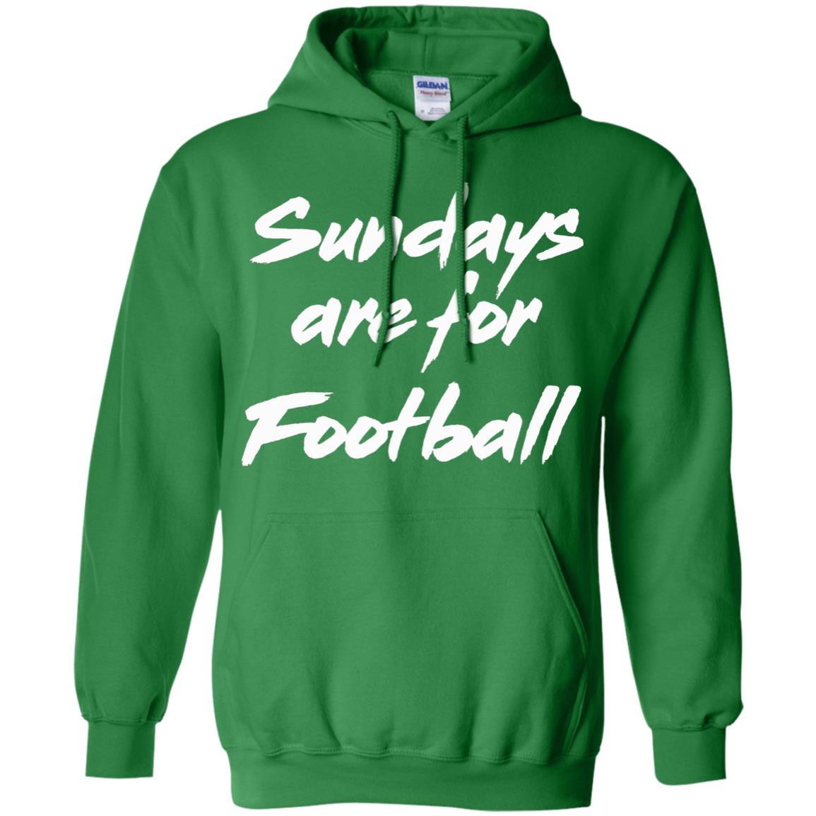 Football Lover T-shirt Sundays Are For Football Irish Green