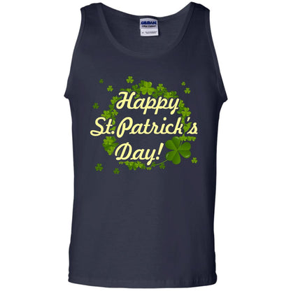 Happy St.patricks Day Shamrocks T-shirt Navy