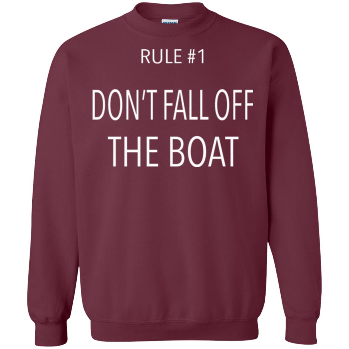 Cruise T-shirt Rule 1 Don_t Fall Off The Boat Maroon