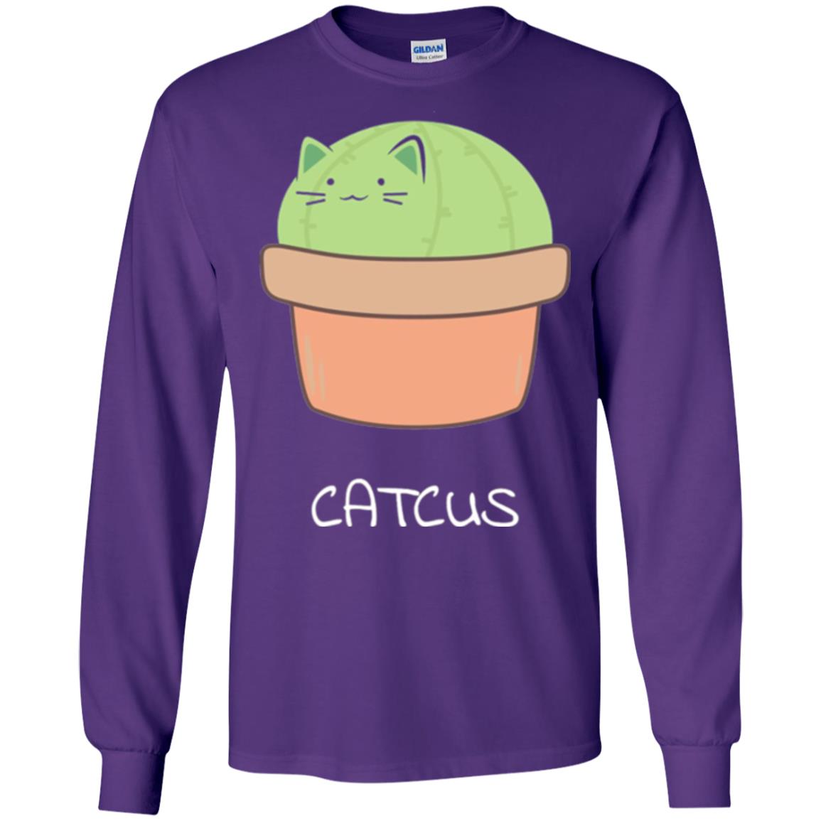 Cat Lovers T-shirt Catcus Purple