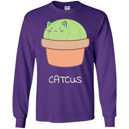 Cat Lovers T-shirt Catcus Purple