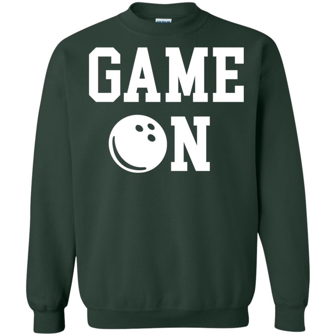 Bowler T-shirt Game On Bowling T-shirt Forest Green