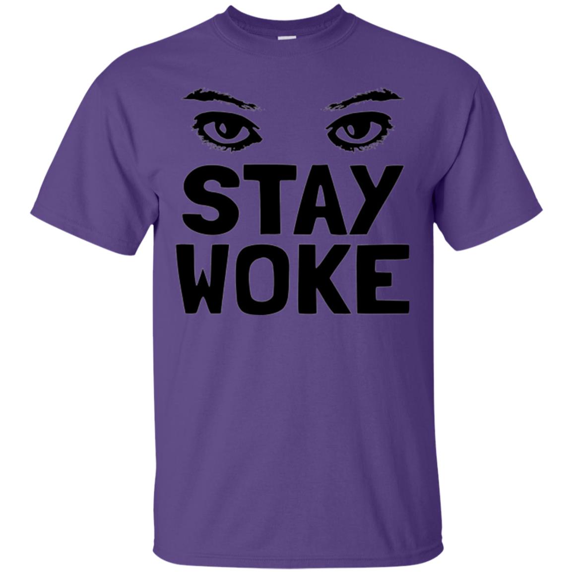 Stay Woke With Eyes T-shirt Women_s Rights Purple
