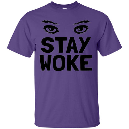 Stay Woke With Eyes T-shirt Women_s Rights Purple
