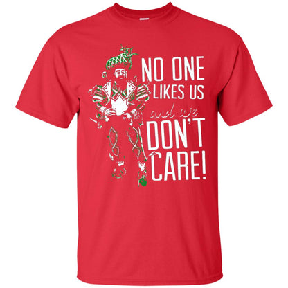No One Likes Us We Don_t Care Philly Football Lover T-shirt Red