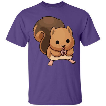 Cute Squirrel Graphic T-shirt Purple