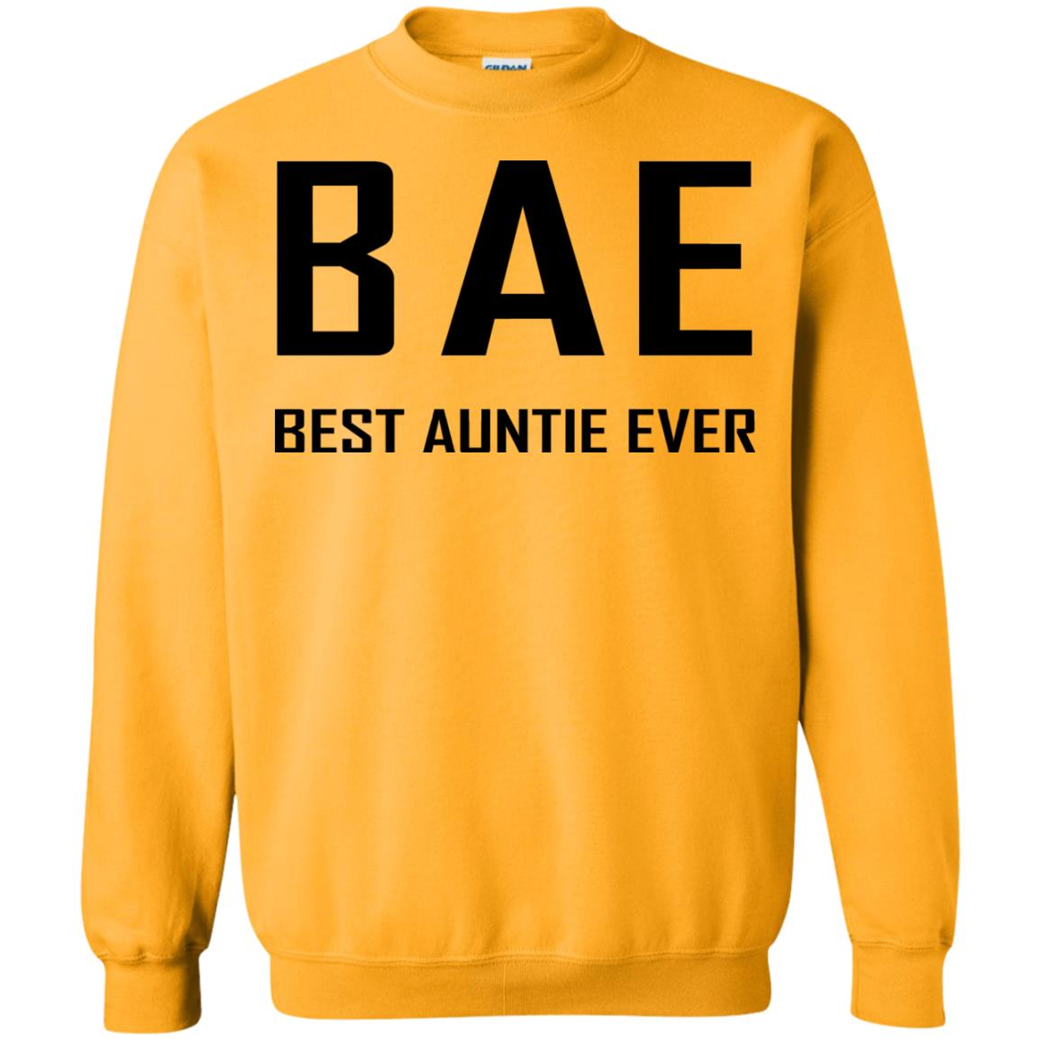 Best Aunt Ever Family Shirt Gold