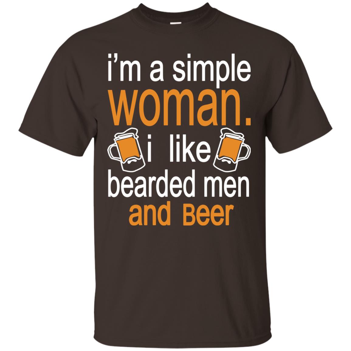 Im A Simple Woman I Like Bearded Men And Beer Dark Chocolate