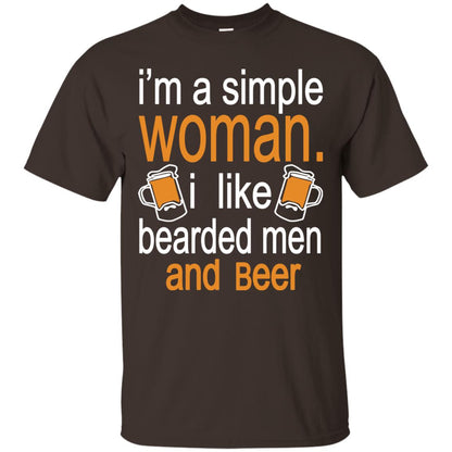 Im A Simple Woman I Like Bearded Men And Beer Dark Chocolate
