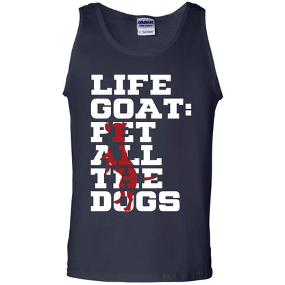 Life Goal Pet All The Dogs Shirt For Dogs Lover Navy